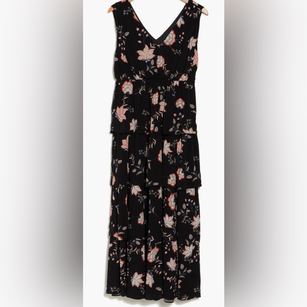 Floral Black Maxi Dress